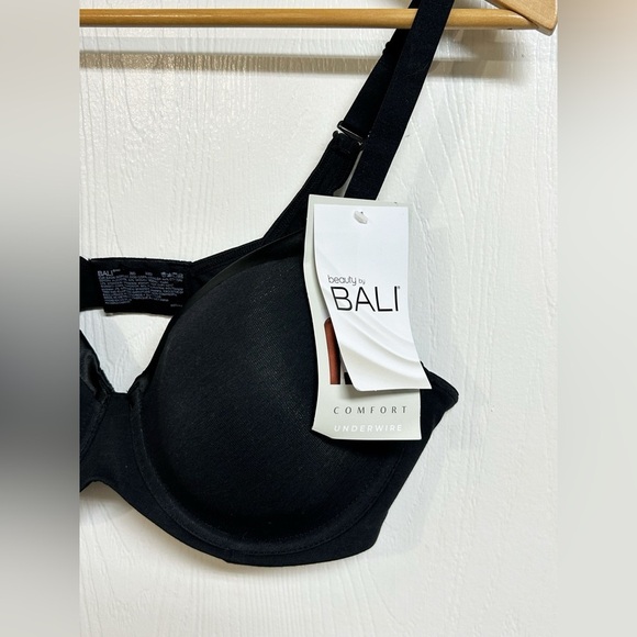 Bali T-Shirt Bra - Black 38D NWT - Picture 4 of 9